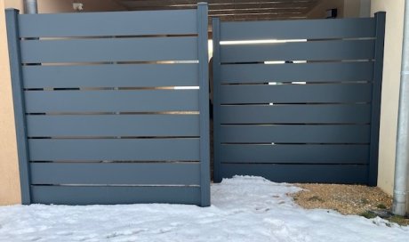 Pose de clôture aluminium à Vezelois